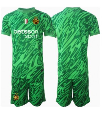Inter Milan Goalkeeper Replica Home Stadium Kit for Kids 2024-25 Short Sleeve (+ pants)